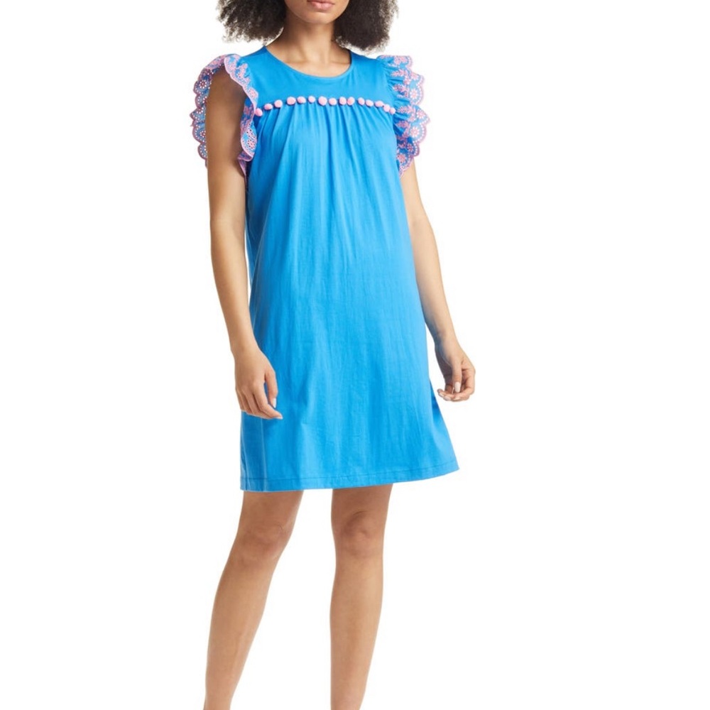 NWT Lilly Pulitzer Small Ave Dress with Pom Pom Detail